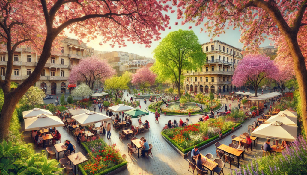 The image of Tbilisi in spring